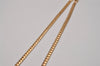 Authentic Christian Dior Gold Tone Rhinestone Chain Pendant Necklace CD 6580I