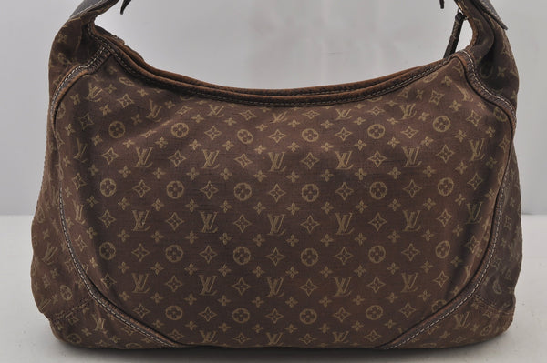 Auth Louis Vuitton Monogram Mini Lin Manon MM Shoulder Bag Brown M95619 LV 6581J