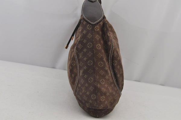 Auth Louis Vuitton Monogram Mini Lin Manon MM Shoulder Bag Brown M95619 LV 6581J