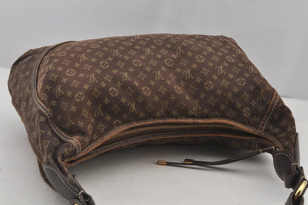 Auth Louis Vuitton Monogram Mini Lin Manon MM Shoulder Bag Brown M95619 LV 6581J