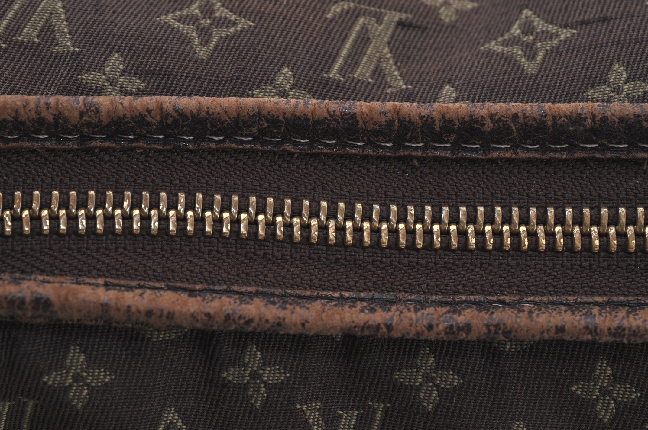 Auth Louis Vuitton Monogram Mini Lin Manon MM Shoulder Bag Brown M95619 LV 6581J