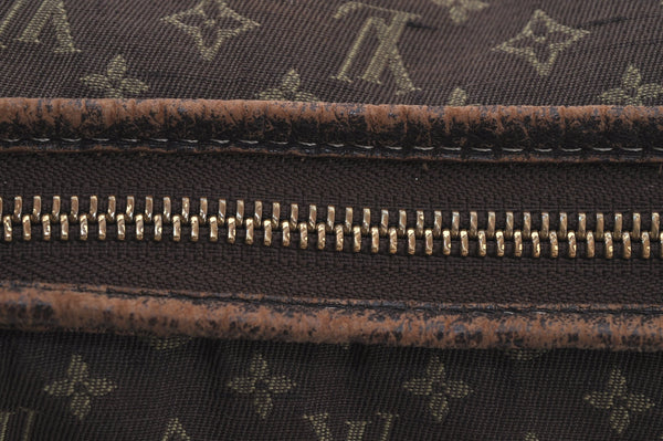 Auth Louis Vuitton Monogram Mini Lin Manon MM Shoulder Bag Brown M95619 LV 6581J