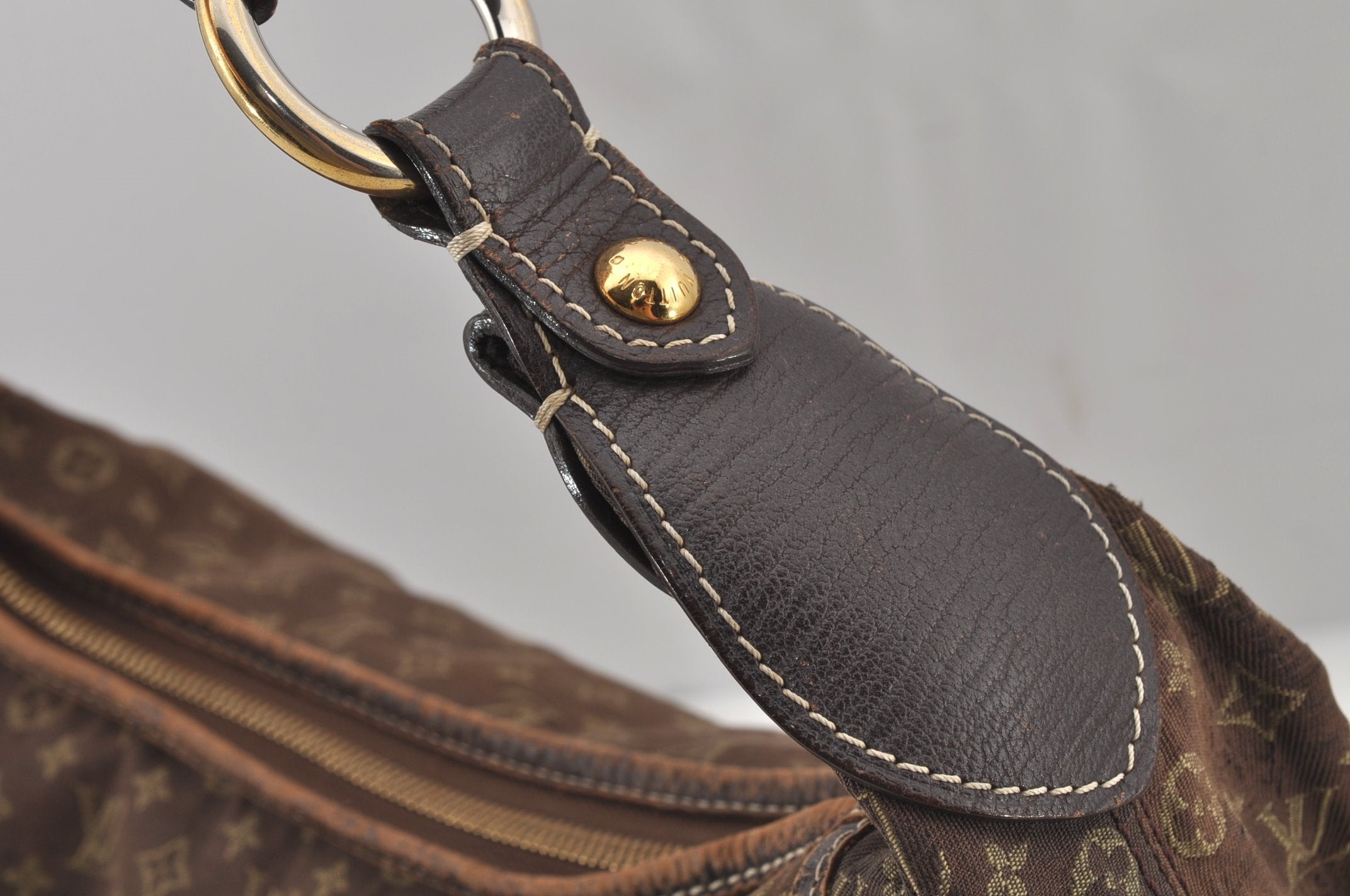 Auth Louis Vuitton Monogram Mini Lin Manon MM Shoulder Bag Brown M95619 LV 6581J