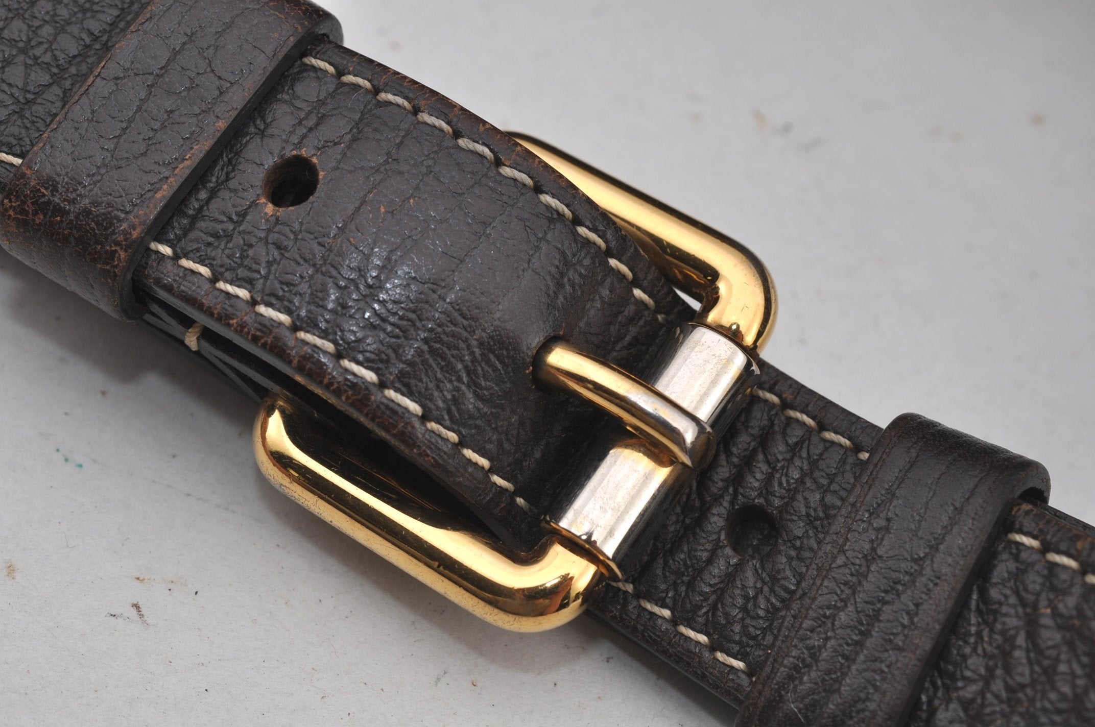 Auth Louis Vuitton Monogram Mini Lin Manon MM Shoulder Bag Brown M95619 LV 6581J