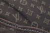 Auth Louis Vuitton Monogram Mini Lin Manon MM Shoulder Bag Brown M95619 LV 6581J
