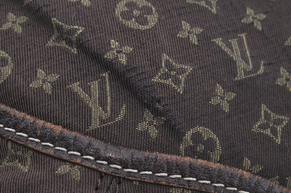 Auth Louis Vuitton Monogram Mini Lin Manon MM Shoulder Bag Brown M95619 LV 6581J