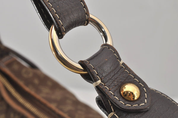 Auth Louis Vuitton Monogram Mini Lin Manon MM Shoulder Bag Brown M95619 LV 6581J