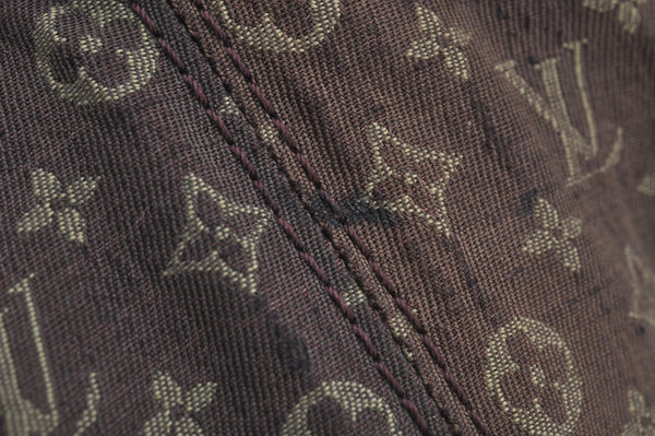 Auth Louis Vuitton Monogram Mini Lin Manon MM Shoulder Bag Brown M95619 LV 6581J