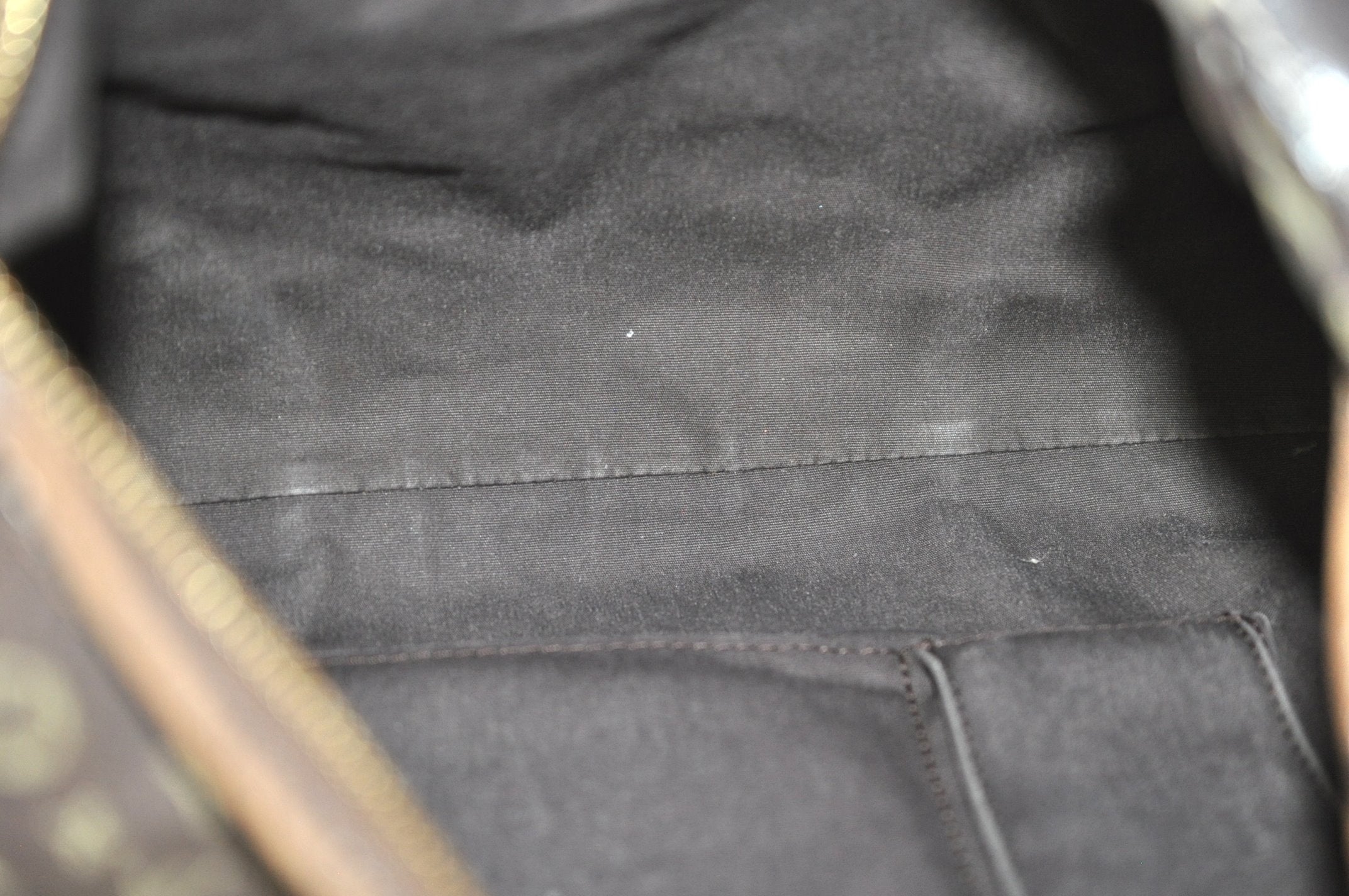 Auth Louis Vuitton Monogram Mini Lin Manon MM Shoulder Bag Brown M95619 LV 6581J