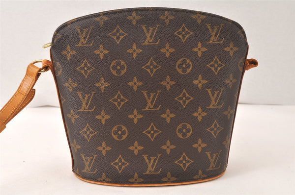 Authentic Louis Vuitton Monogram Drouot Shoulder Cross Bag M51290 Junk 6581K