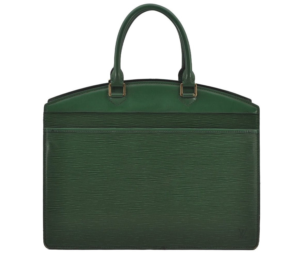 Authentic Louis Vuitton Epi Riviera Hand Bag Green M48184 LV 6582J