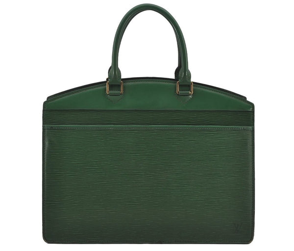Authentic Louis Vuitton Epi Riviera Hand Bag Green M48184 LV 6582J