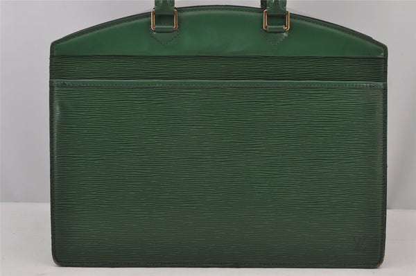 Authentic Louis Vuitton Epi Riviera Hand Bag Green M48184 LV 6582J