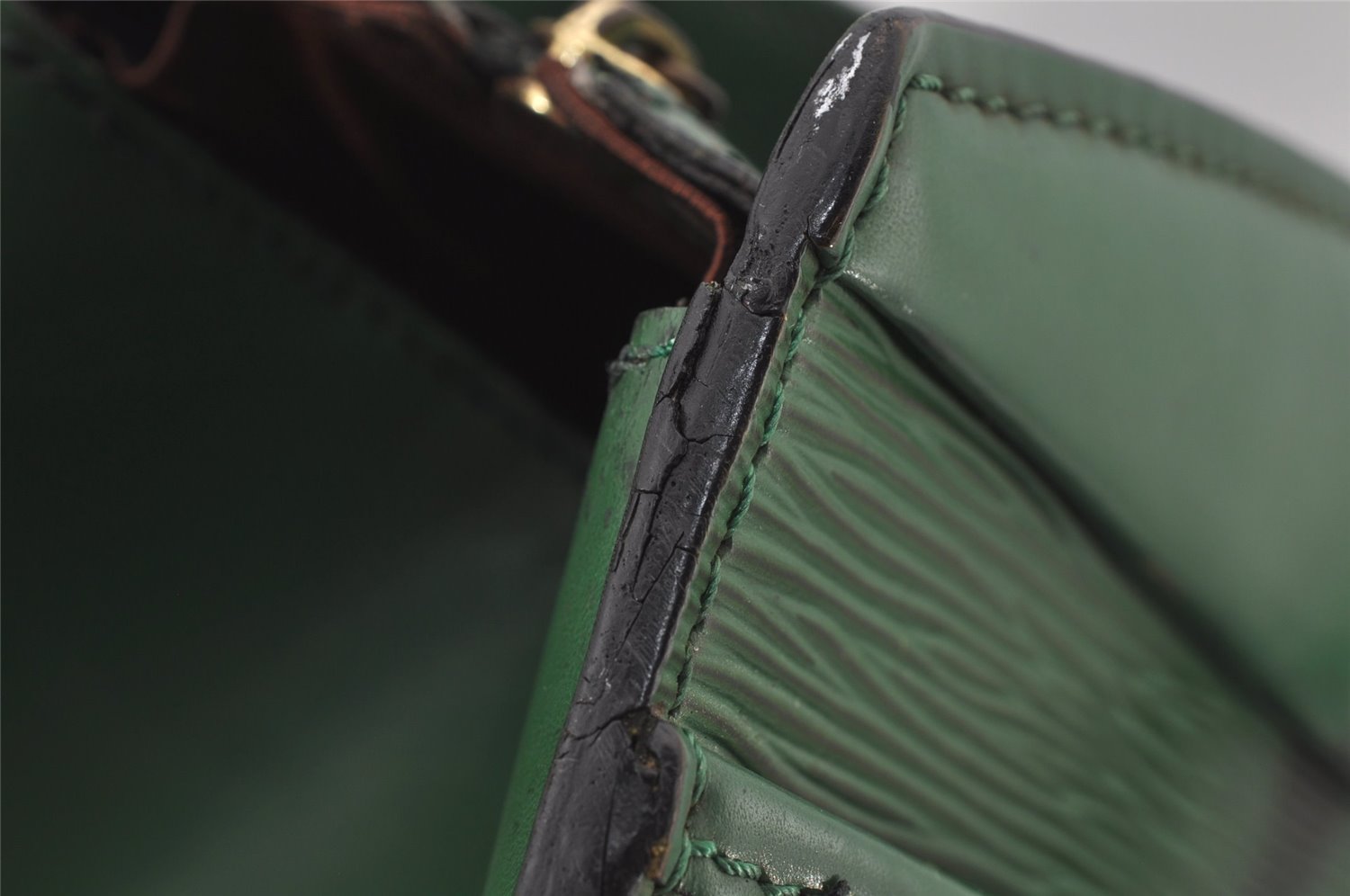 Authentic Louis Vuitton Epi Riviera Hand Bag Green M48184 LV 6582J