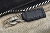 Authentic GUCCI Web Sherry Line Tote Bag GG Canvas Leather 308928 Black 6583J