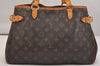 Authentic Louis Vuitton Monogram Batignolles Horizontal Tote Bag M51154 LV 6584J