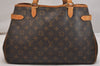 Authentic Louis Vuitton Monogram Batignolles Horizontal Tote Bag M51154 LV 6584J