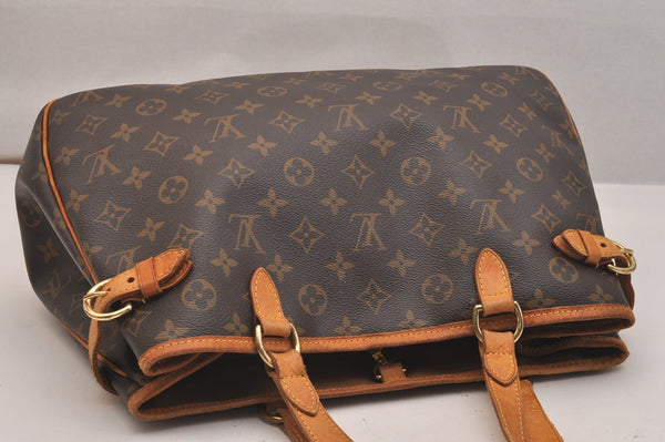 Authentic Louis Vuitton Monogram Batignolles Horizontal Tote Bag M51154 LV 6584J