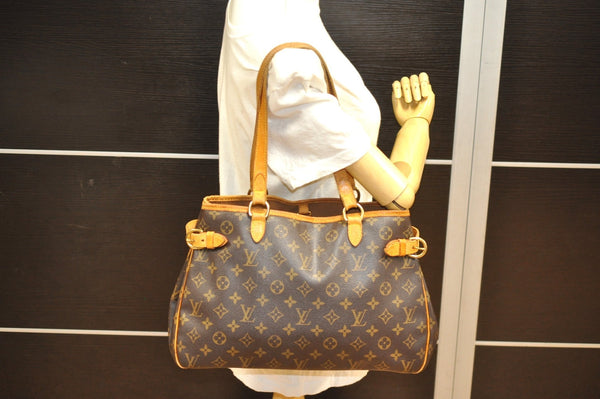 Authentic Louis Vuitton Monogram Batignolles Horizontal Tote Bag M51154 LV 6584J