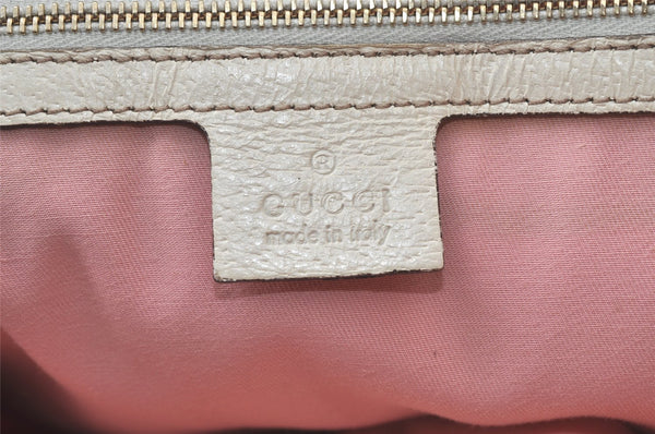 Authentic GUCCI Sherry Line Tote Bag GG Canvas Leather 137396 Pink 6584K