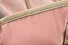 Authentic GUCCI Sherry Line Tote Bag GG Canvas Leather 137396 Pink 6584K