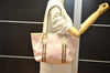 Authentic GUCCI Sherry Line Tote Bag GG Canvas Leather 137396 Pink 6584K