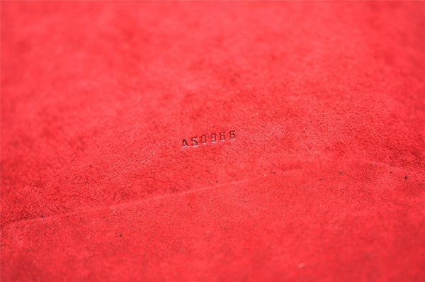 Authentic Louis Vuitton Epi Cannes Red Cosmetic Hand Bag Purse M48037 LV 6585I