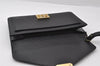 Auth Louis Vuitton Epi Pochette Sellier Dragonne Clutch Bag M52612 Black 6586I