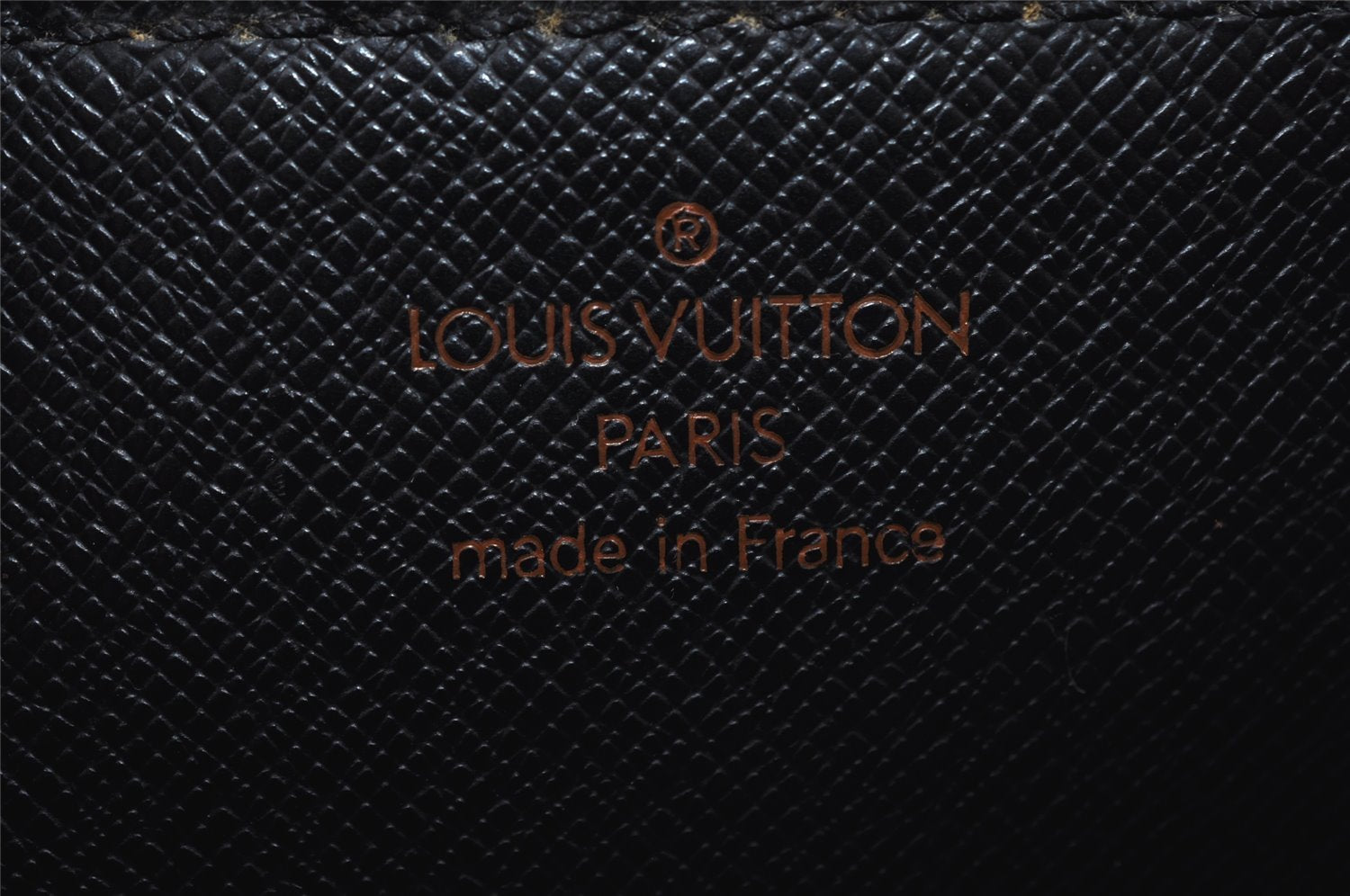 Auth Louis Vuitton Epi Pochette Sellier Dragonne Clutch Bag M52612 Black 6586I