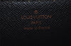 Auth Louis Vuitton Epi Pochette Sellier Dragonne Clutch Bag M52612 Black 6586I