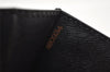 Auth Louis Vuitton Epi Pochette Sellier Dragonne Clutch Bag M52612 Black 6586I