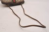 Authentic GUCCI Web Sherry Line Shoulder Bag GG PVC Leather Brown Junk 6586J