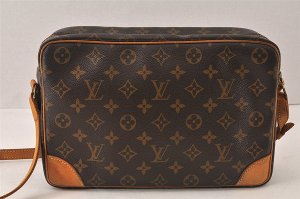 Authentic Louis Vuitton Monogram Trocadero 30 Shoulder Cross Bag M51272 LV 6589K