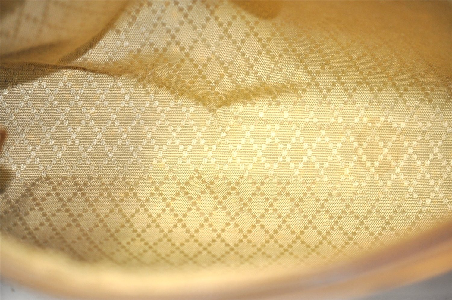 Authentic GUCCI Vintage Micro GG PVC Leather Shoulder Cross Body Bag Brown 6590J