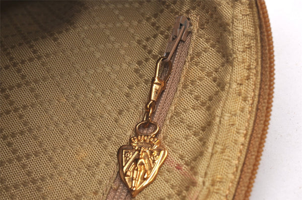 Authentic GUCCI Vintage Micro GG PVC Leather Shoulder Cross Body Bag Brown 6590J