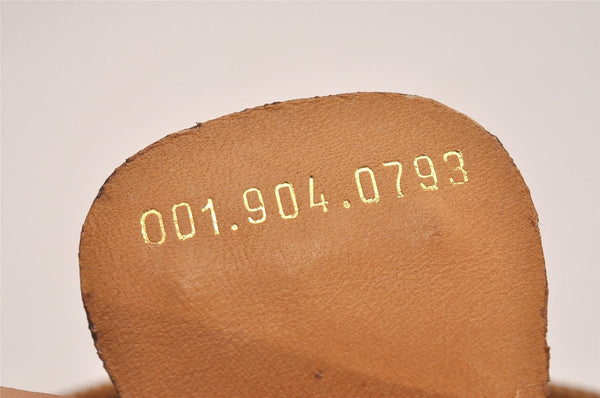 Authentic GUCCI Vintage Micro GG PVC Leather Shoulder Cross Body Bag Brown 6590J