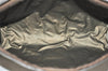 Authentic GUCCI Web Sherry Line Clutch Hand Bag Purse GG PVC Leather Brown 6591J