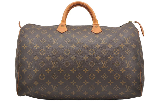 Authentic Louis Vuitton Monogram Speedy 40 Hand Boston Bag M41522 LV 6591K