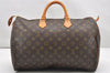 Authentic Louis Vuitton Monogram Speedy 40 Hand Boston Bag M41522 LV 6591K