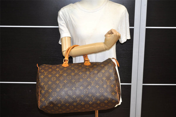 Authentic Louis Vuitton Monogram Speedy 40 Hand Boston Bag M41522 LV 6591K