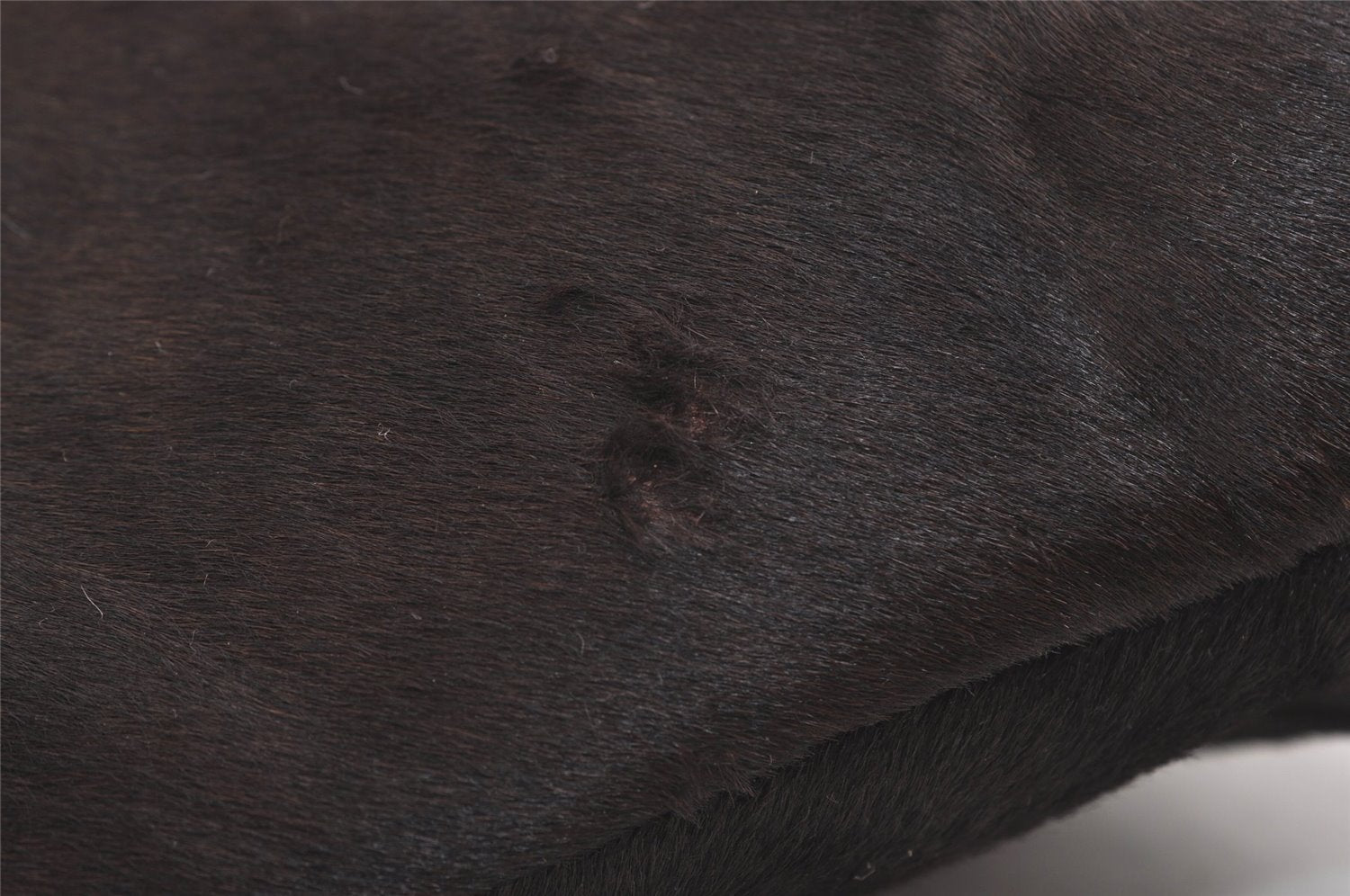 Authentic GUCCI Vintage Shoulder Bag Unborn Calf Leather Brown 6592J