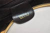 Authentic GUCCI Vintage Shoulder Bag Unborn Calf Leather Brown 6592J