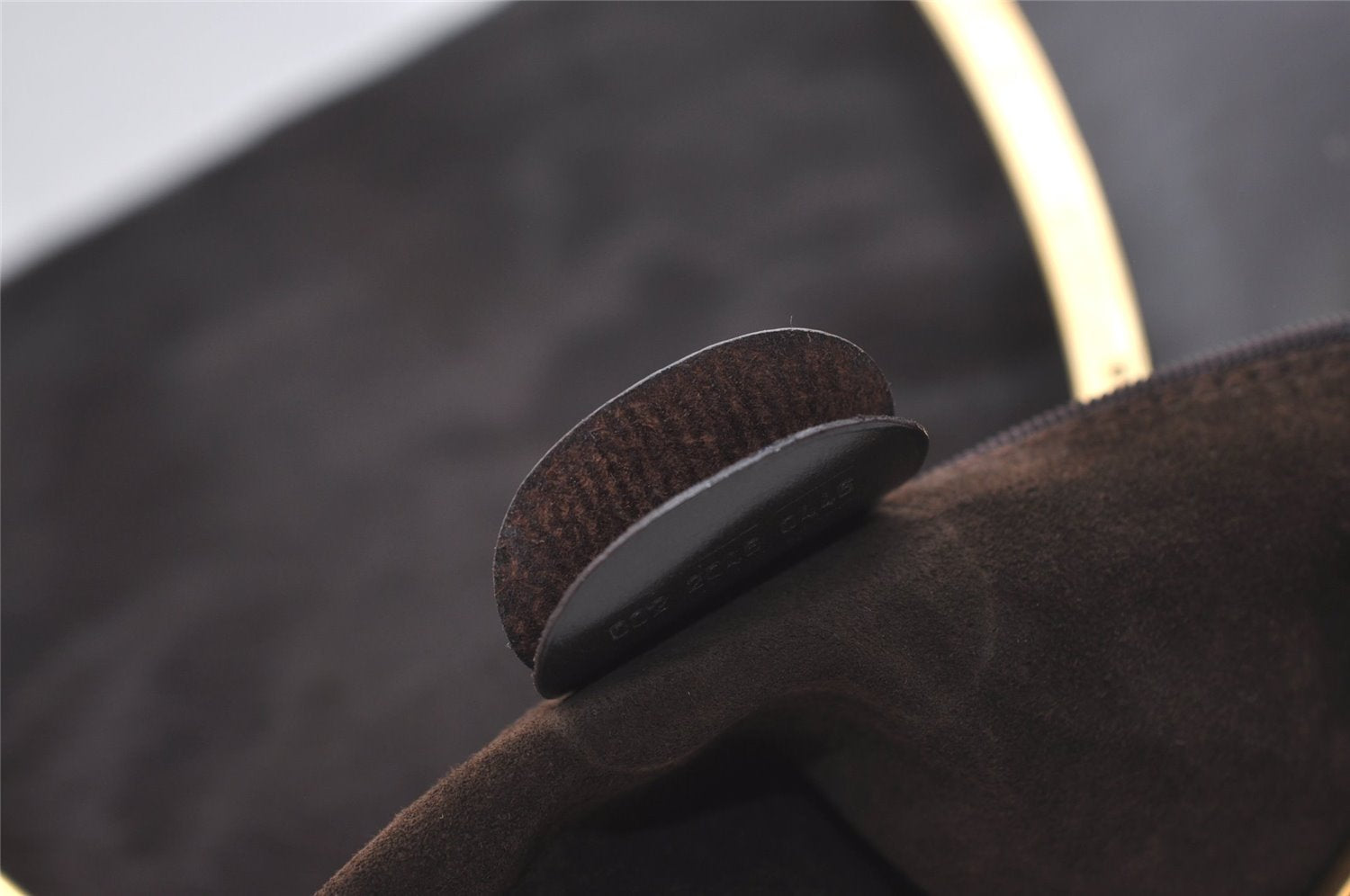 Authentic GUCCI Vintage Shoulder Bag Unborn Calf Leather Brown 6592J