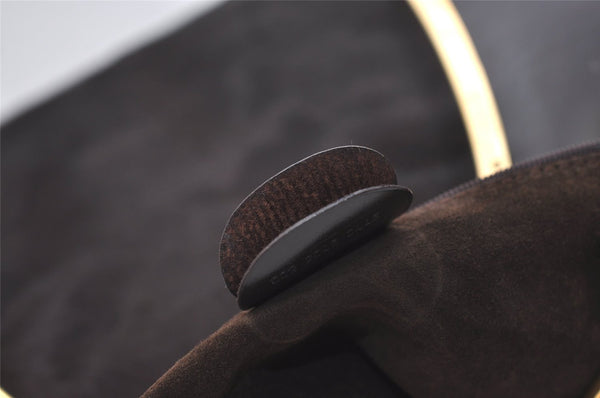 Authentic GUCCI Vintage Shoulder Bag Unborn Calf Leather Brown 6592J