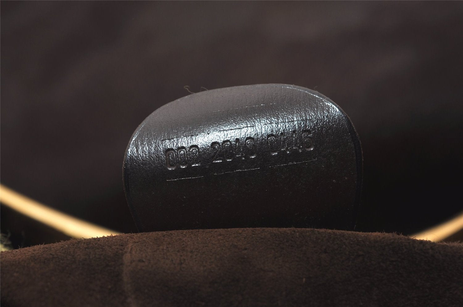 Authentic GUCCI Vintage Shoulder Bag Unborn Calf Leather Brown 6592J