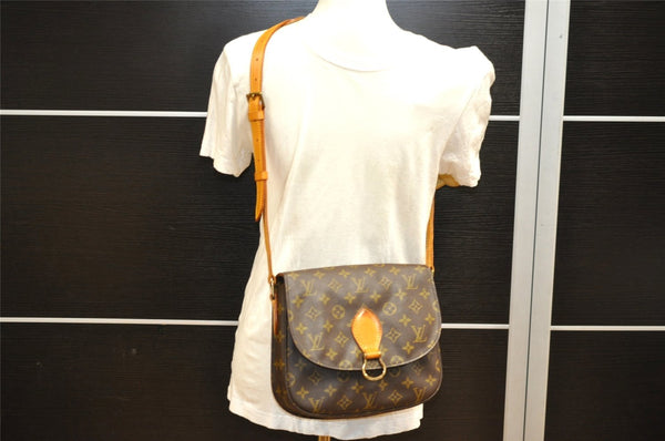 Authentic Louis Vuitton Monogram Saint Cloud GM M51242 Shoulder Cross Bag 6593I