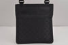 Authentic GUCCI Shoulder Cross Body Bag GG Canvas Leather 0190348 Black 6593J