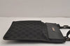 Authentic GUCCI Shoulder Cross Body Bag GG Canvas Leather 0190348 Black 6593J