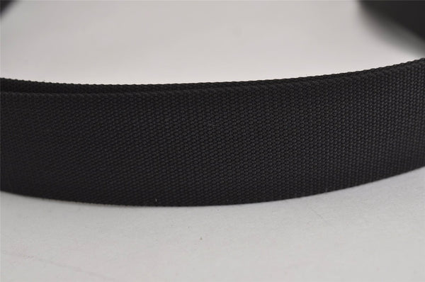 Authentic GUCCI Shoulder Cross Body Bag GG Canvas Leather 0190348 Black 6593J