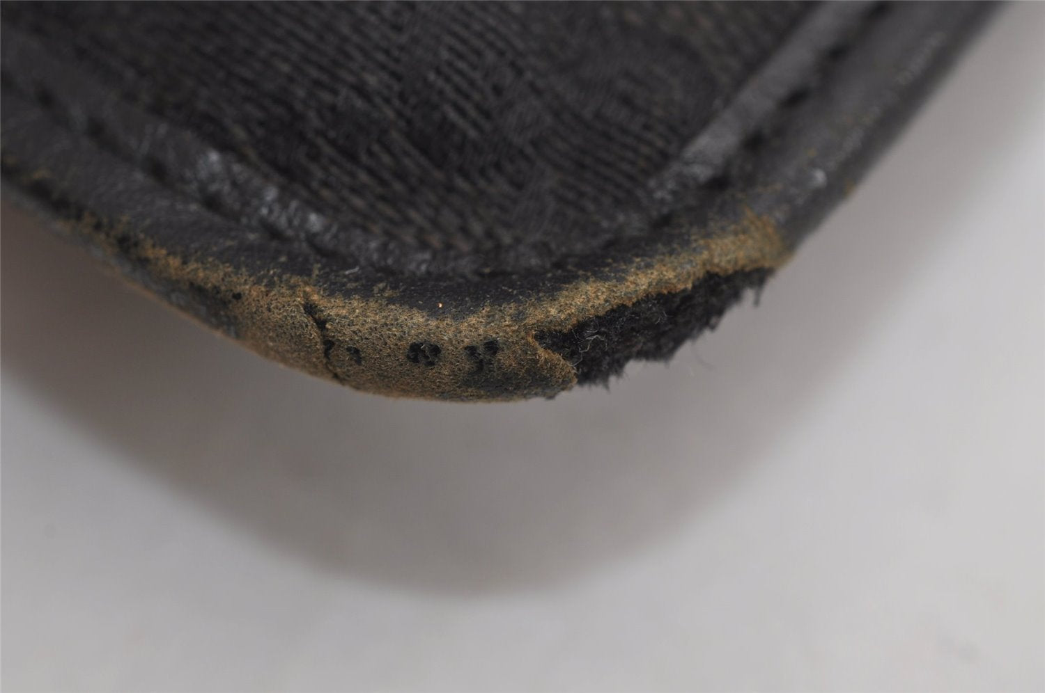 Authentic GUCCI Shoulder Cross Body Bag GG Canvas Leather 0190348 Black 6593J